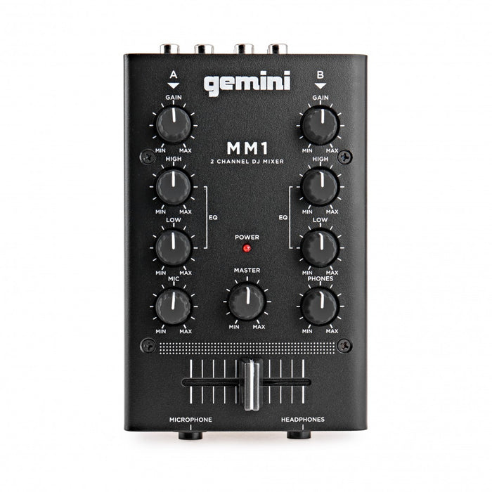 Gemini MM1 Two-Channel Compact Mixer - Fair Deal Music