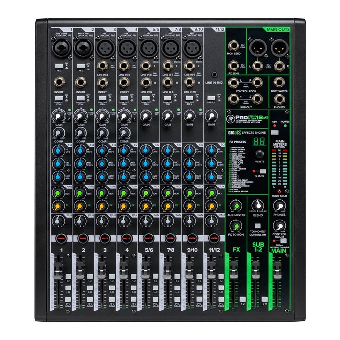 Mackie ProFX12v3 12-Channel Analog Mixer with USB - Fair Deal Music