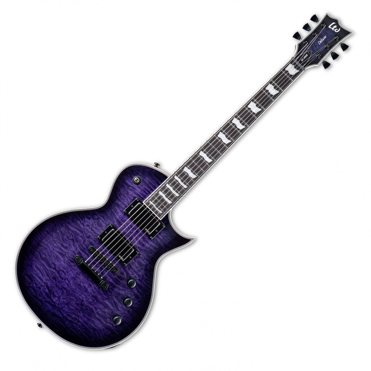 ESP LTD EC-1000 QM, See Thru Purple Sunburst - Fair Deal Music