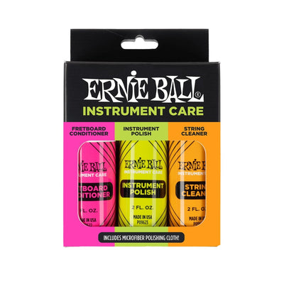 Ernie Ball Instrument Care 3-Pack with Microfibre Cloth - Fair Deal Music