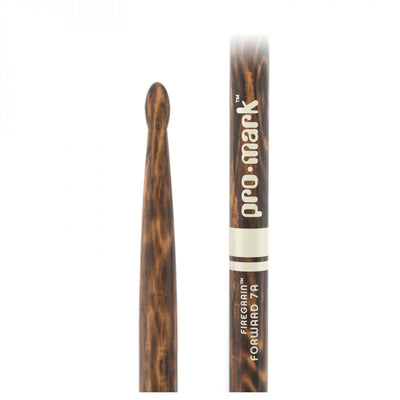 ProMark Classic Forward 7A FireGrain Hickory Drumsticks, Oval Wood Tip - Fair Deal Music