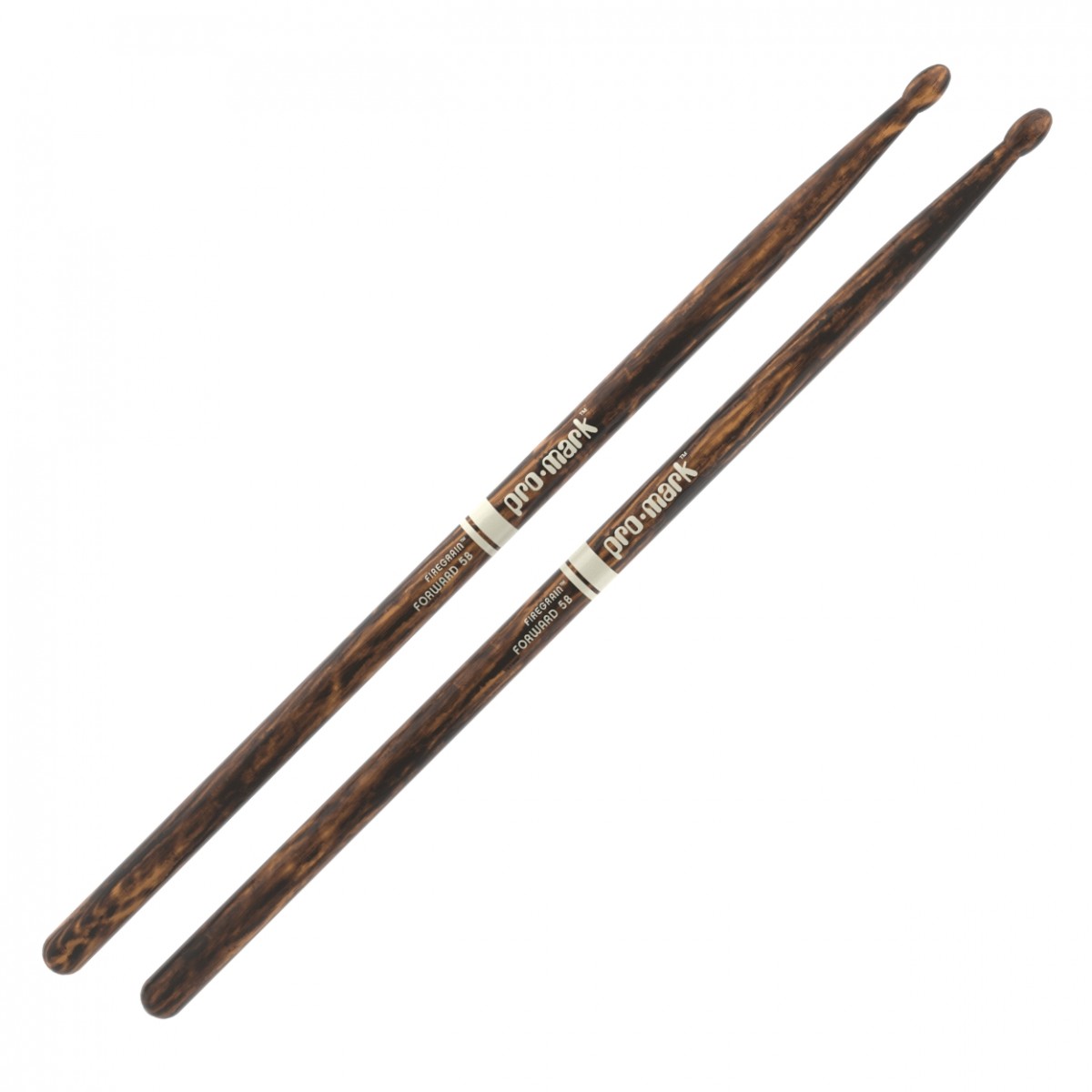 ProMark Classic Forward 5B FireGrain Hickory Drumsticks, Oval Wood Tip - Fair Deal Music