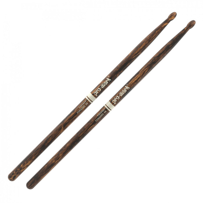 ProMark Classic Forward 5B FireGrain Hickory Drumsticks, Oval Wood Tip - Fair Deal Music