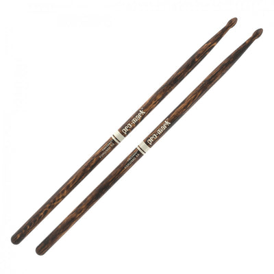 ProMark Classic Forward 5A FireGrain Hickory Drumsticks, Oval Wood Tip - Fair Deal Music