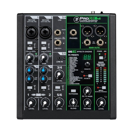 Mackie ProFX6v3 6-Channel Analog Mixer with USB - Fair Deal Music