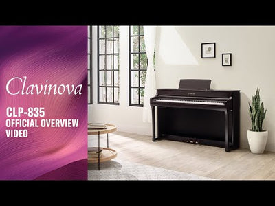 Yamaha CLP-835PE Clavinova Digital Piano Polished Ebony Bundle - Fair Deal Music