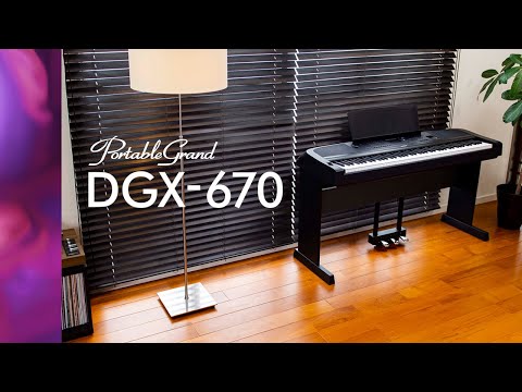 Load video: Yamaha DGX-670WH PortableGrand™ Digital Piano White Bundle - Fair Deal Music