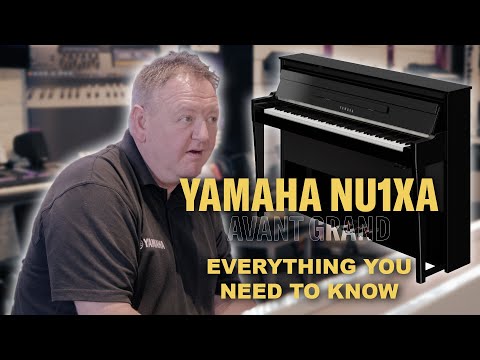 Yamaha NU1XA AvantGrand Hybrid Digital Upright Piano Polished White - Fair Deal Music