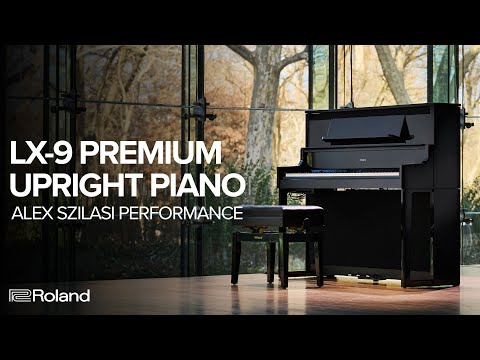 Roland LX-9-PE Digital Upright Piano Polished Ebony (Showroom Model) - Fair Deal Music