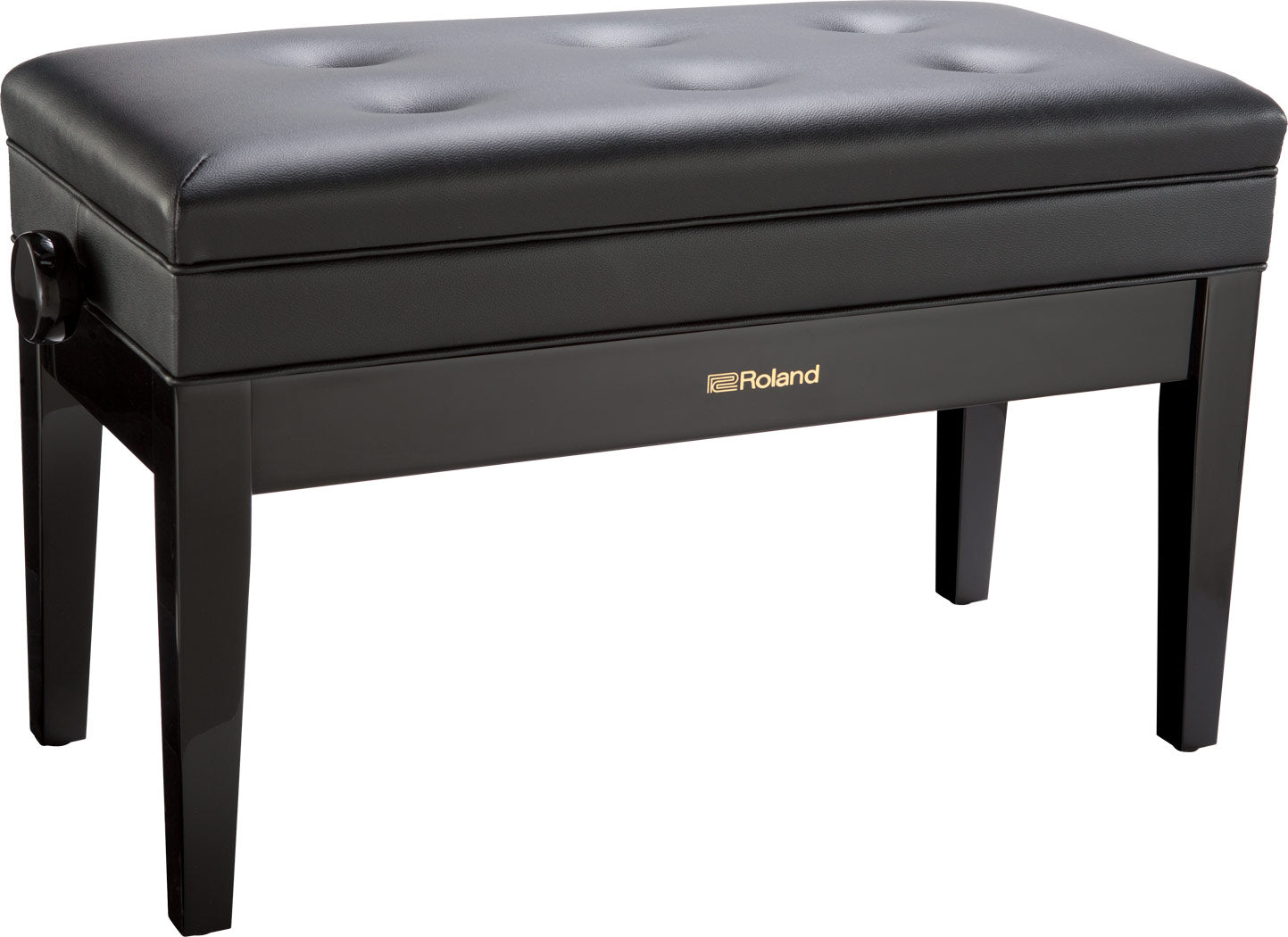 Roland RPB-D500PE Adjustable Duet Piano Bench in Polished Ebony (Showroom Model) - Fair Deal Music