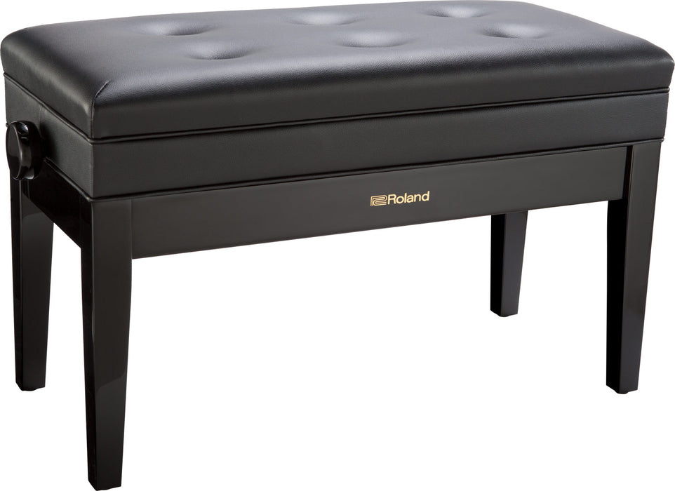 Roland RPB-D500PE Adjustable Duet Piano Bench in Polished Ebony (Showroom Model) - Fair Deal Music