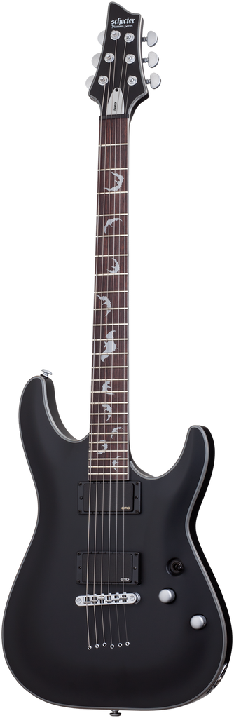 Schecter Damien Platinum-6 Satin Black, Ex Display — Fair Deal Music