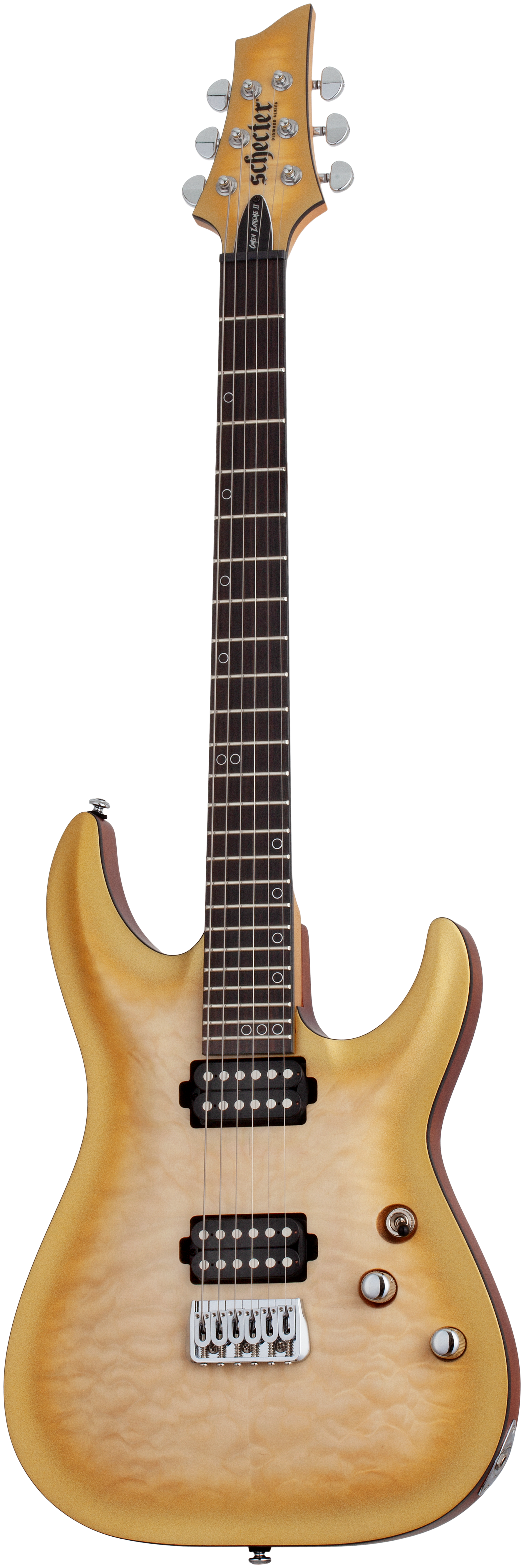 Schecter Omen Extreme-II, Natural Gold Burst - Fair Deal Music