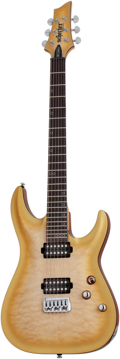 Schecter Omen Extreme-II, Natural Gold Burst - Fair Deal Music