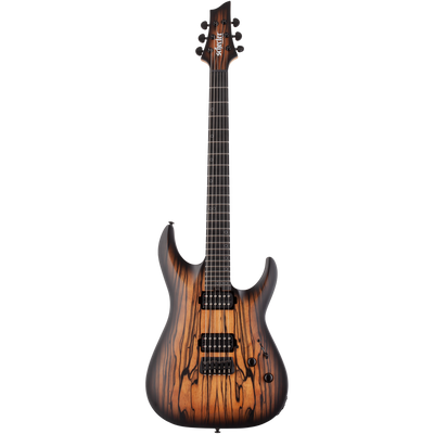 Schecter C-1 Pale Moon, Satin Natural Black Burst - Fair Deal Music