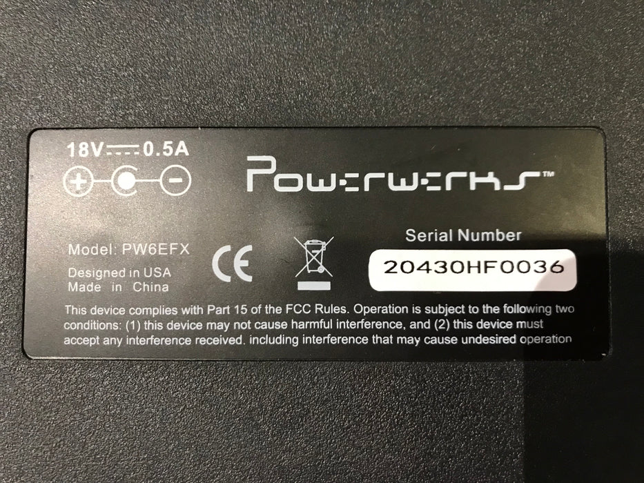Powerwerks PW6EFX 6 Channel Mixer with Effects (Used) - Fair Deal Music