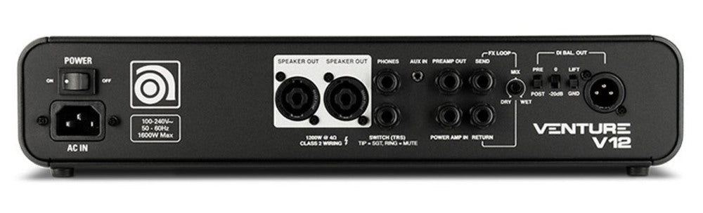 Ampeg Venture V12 Head - Fair Deal Music