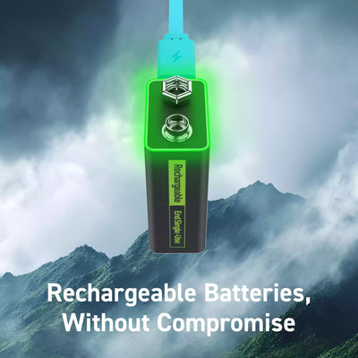 Paleblue Voyager 9V USB-C Rechargeable Batteries 2 Pack - Fair Deal Music