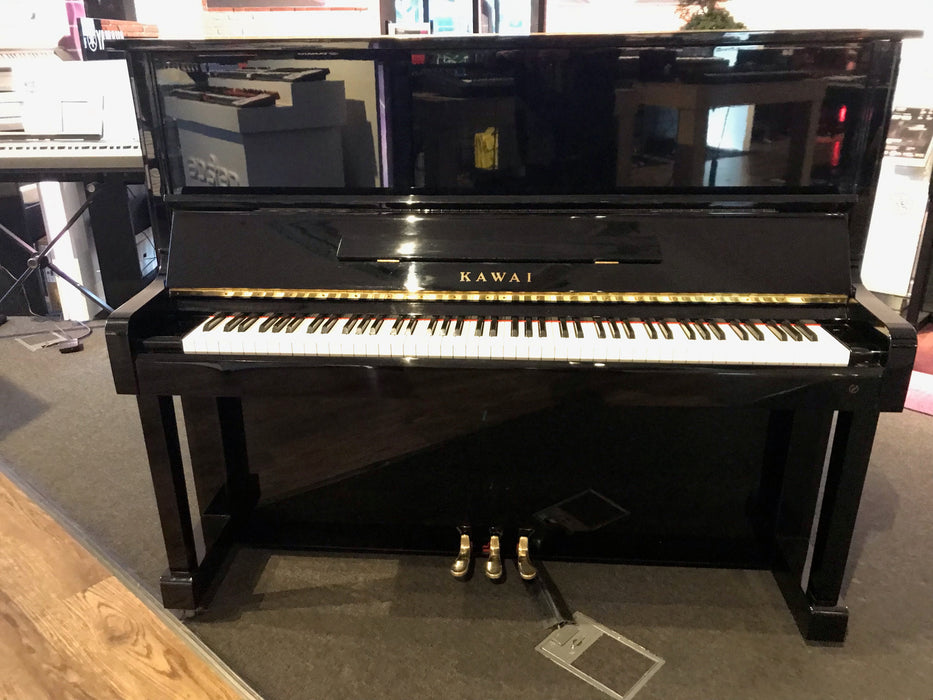 Kawai KS-1F Upright Piano Polished Ebony (Used) - Fair Deal Music