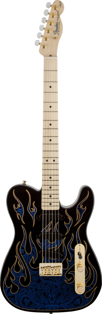 Fender James Burton Tele Blue Paisley Flames - Fair Deal Music