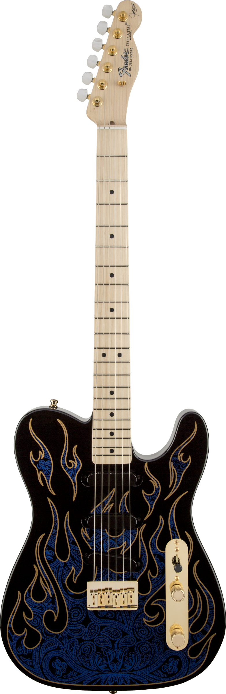 Fender James Burton Tele Blue Paisley Flames - Fair Deal Music Fender James Burton Tele Blue Paisley Flames - Fair Deal Music