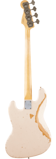 Fender Flea Jazz Bass RW Roadworn Shell Pink Electric Bass Guitar - Fair Deal Music