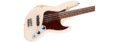 Fender Flea Jazz Bass RW Roadworn Shell Pink Electric Bass Guitar - Fair Deal Music