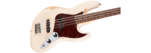 Fender Flea Signature Jazz Bass, Roadworn Shell Pink, Electric Bass Guitar - Fair Deal Music