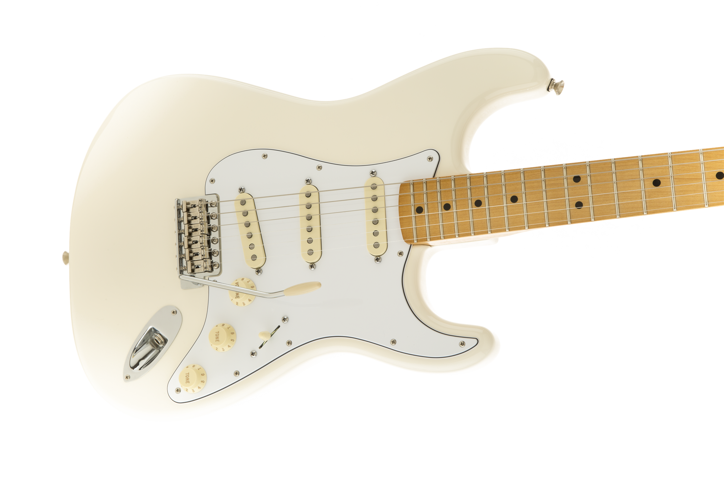Fender Jimi Hendrix Stratocaster Olympic White, Electric Guitar - Fair Deal Music