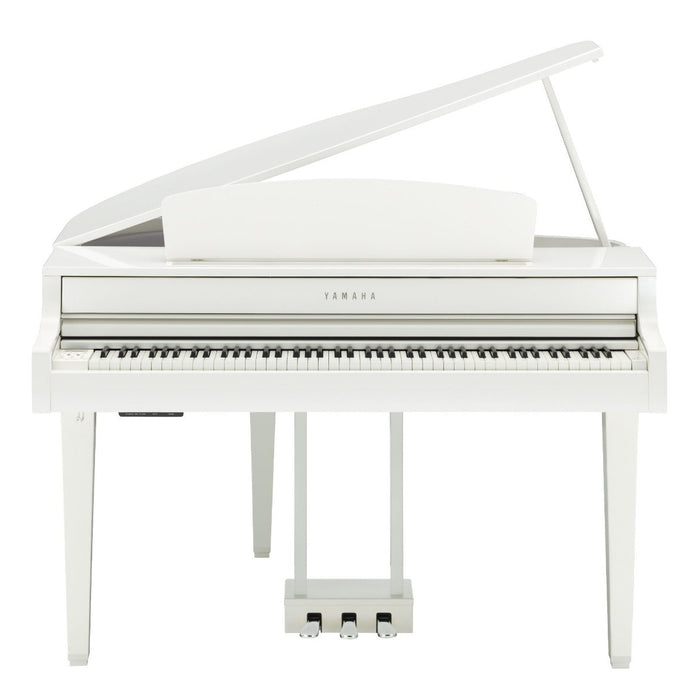 Yamaha CLP-765GP Clavinova Digital Grand Piano Polished White Bundle - Fair Deal Music