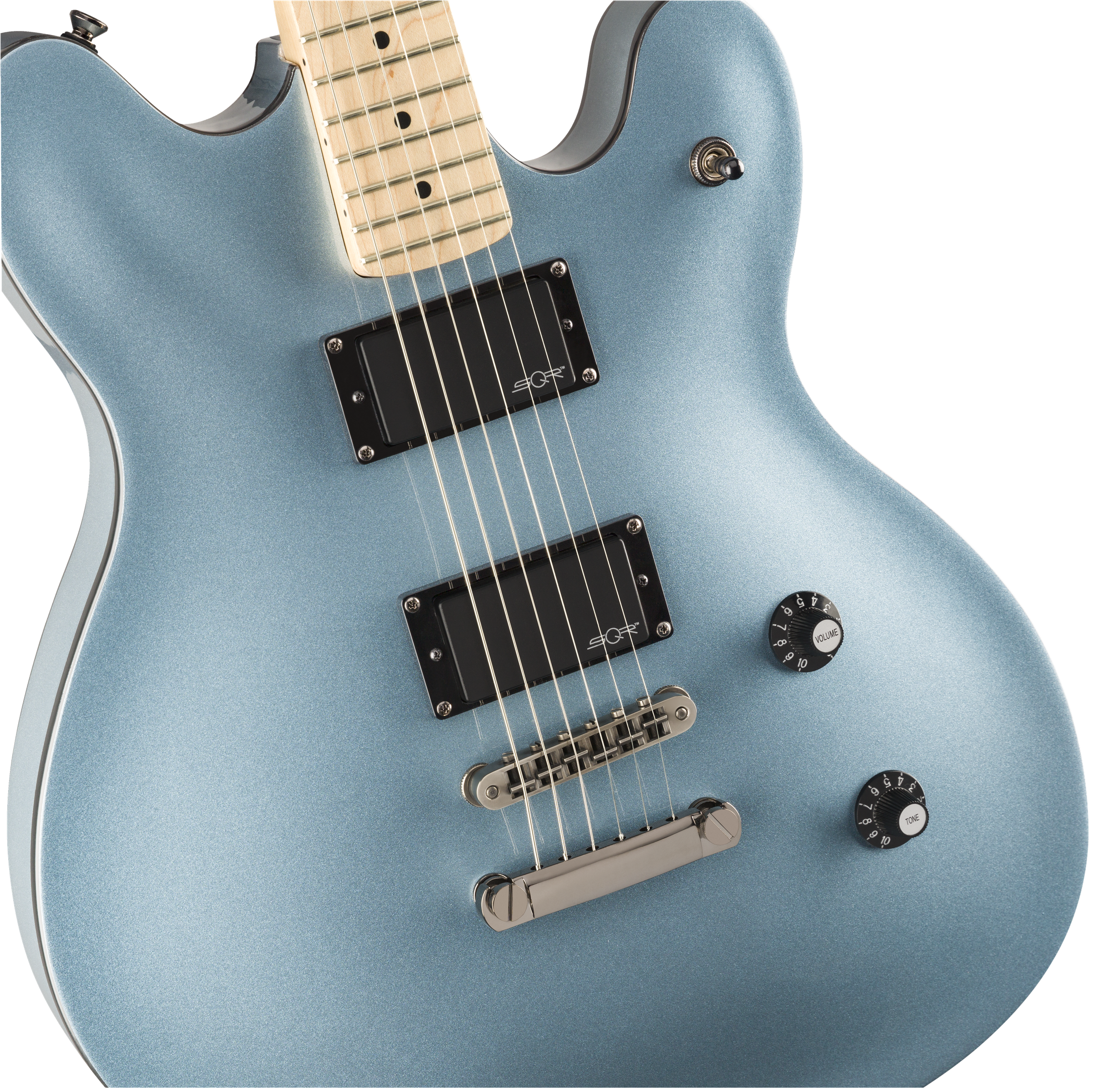 Squier Contemporary Active Starcaster, Electric Guitar Ice Blue Metallic - Fair Deal Music