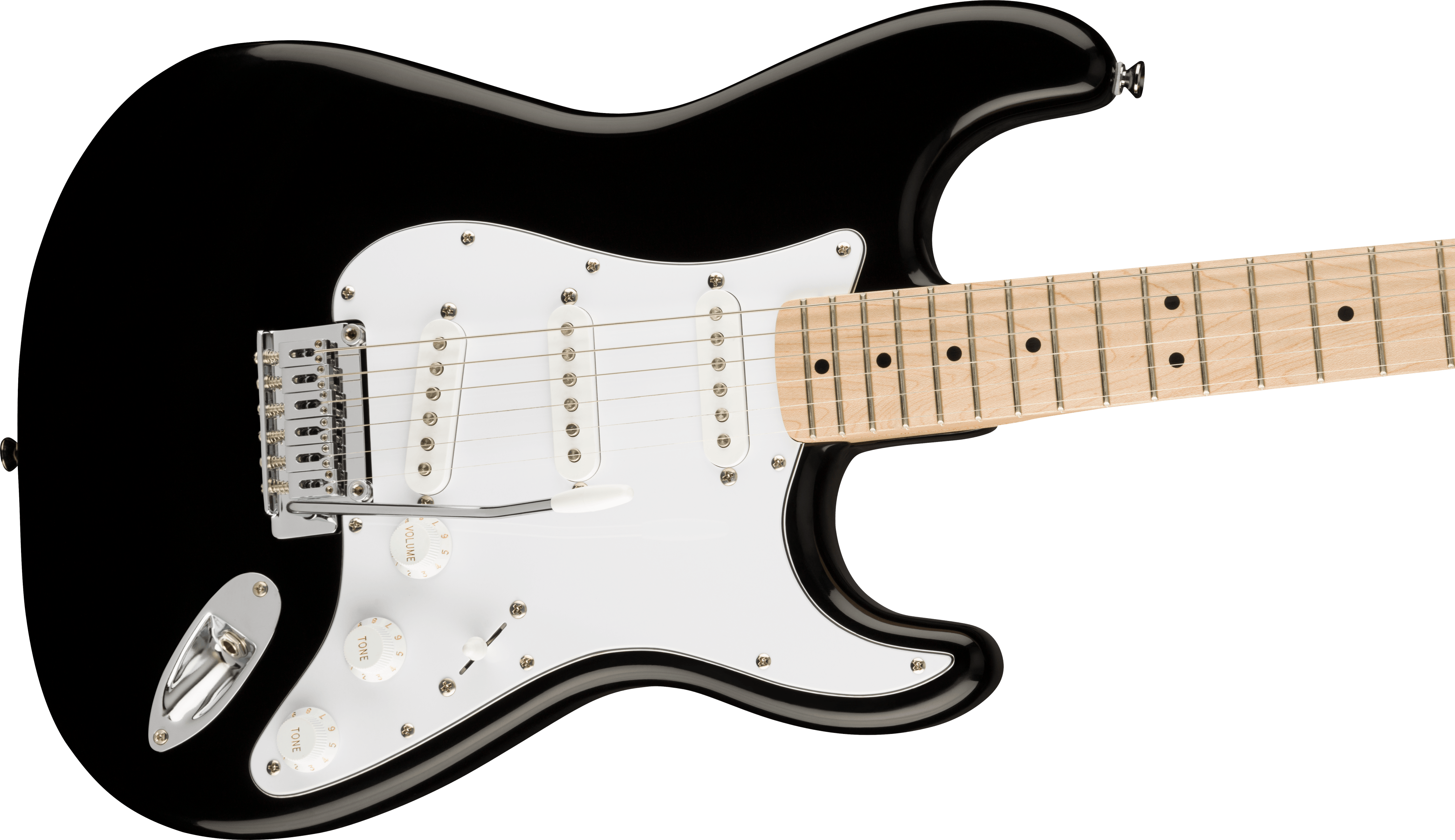 Squier Affinity Series Stratocaster, Maple Fingerboard, Black - Fair Deal Music