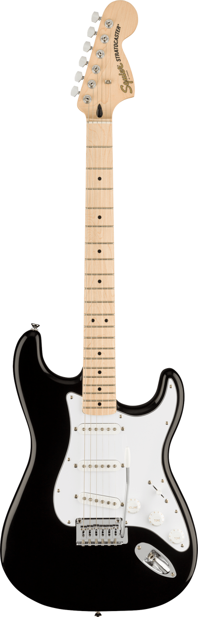 Squier Affinity Series Stratocaster, Maple Fingerboard, Black - Fair Deal Music