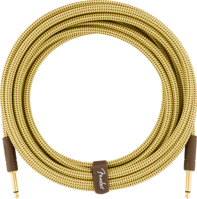 Fender Deluxe Series 18.6' Instrument Cable, Tweed - Fair Deal Music