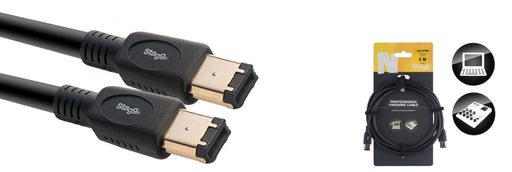 Stagg NCC3FW6 3M/10FT Firewire Cable 6PIN-400 - Fair Deal Music