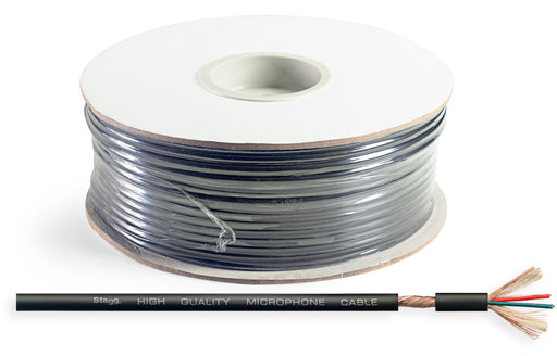 Stagg ROLL M60/2 BKH Microphone cable 6 mm / 0.2 in. - 2 wires - roll/ 100 mtr / 328 ft. - Fair Deal Music