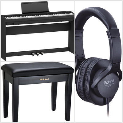Roland FP-30X Portable Digital Piano Black Bundle - Fair Deal Music
