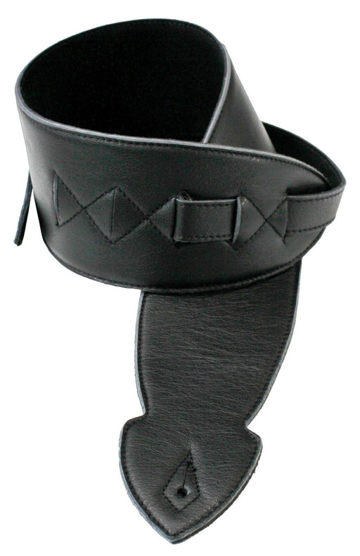 Leathergraft Softy 2.5" Guitar Strap, Black - Fair Deal Music