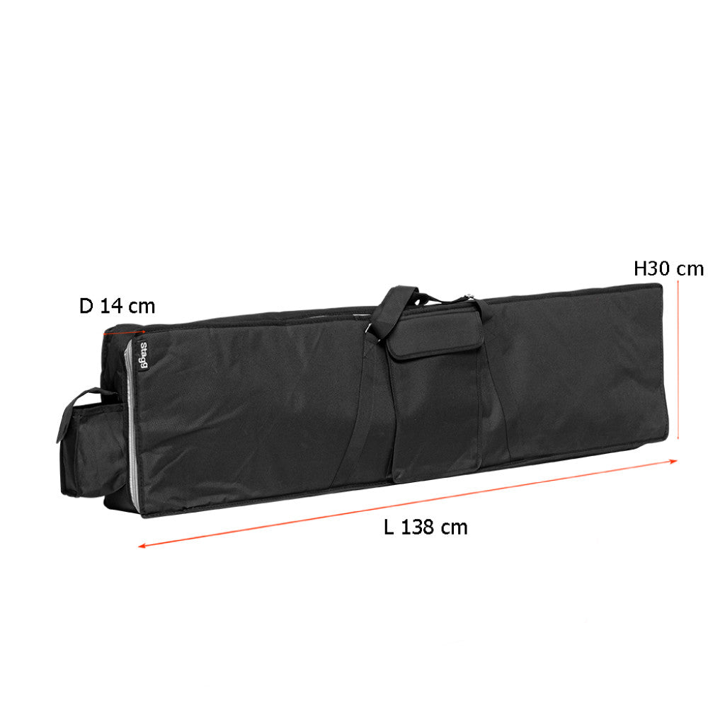 Stagg K10-138 Carry Case for Keyboards up to 138 x 30.5 x 14 cm - Fair Deal Music
