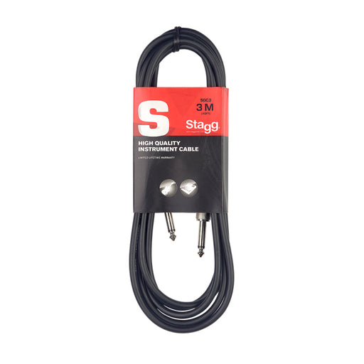 Stagg SGC6 Instrument cable, jack/jack (m/m), 6 m (20"), S-series - Fair Deal Music
