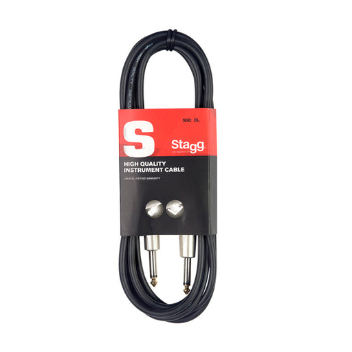 Stagg SGC1,5DL Instrument cable, jack/jack (m/m), 1.5 m (5"), heavy-duty connectors, S-series - Fair Deal Music