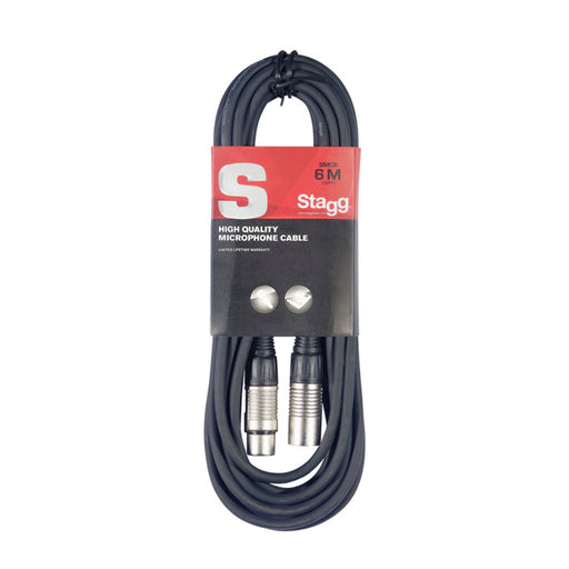 Stagg SMC6 Microphone cable, XLR/XLR (m/f), 6 m (20') - Fair Deal Music