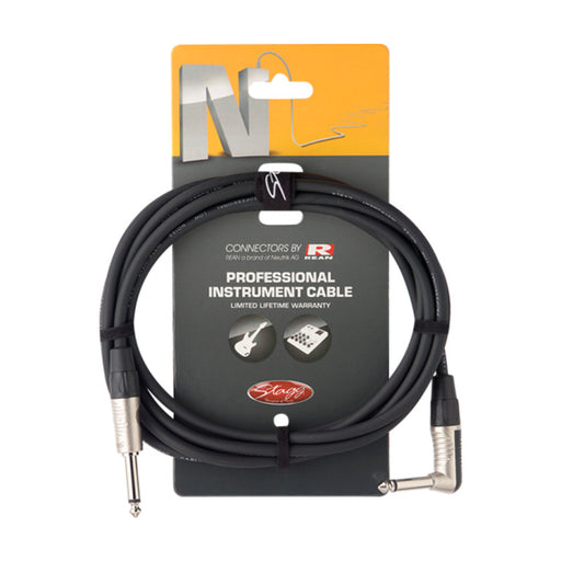 Stagg NGC3PLR 3M/10FT Instrument Cable Angled DLX - Fair Deal Music