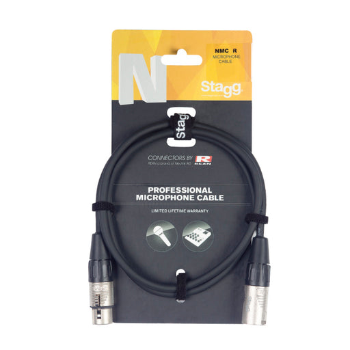 Stagg NMC1R Microphone cable, XLR/XLR (m/f), 1 m (3'), N-series - Fair Deal Music