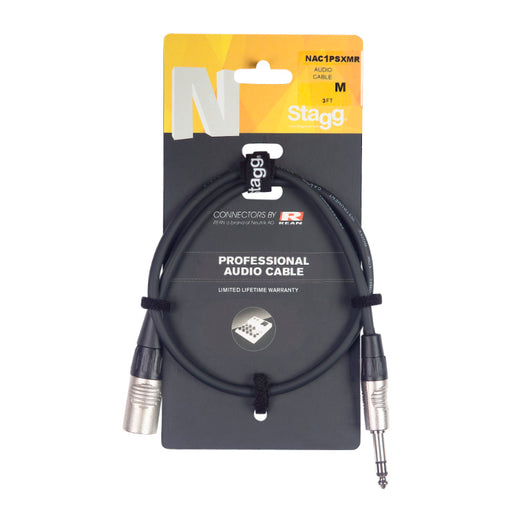 Stagg NAC1PSXMR 1M/3F AUDIO CBL XLRm-ST PLG DL - Fair Deal Music