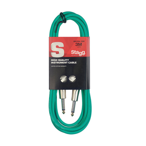 Stagg SGC3DL CGR 3M/10F GREEN INSTRUMENT CBL-DL - Fair Deal Music