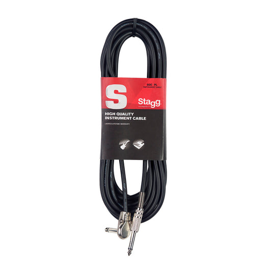 Stagg SGC10PL 10M/33FT Instrument Cable Angled - Fair Deal Music