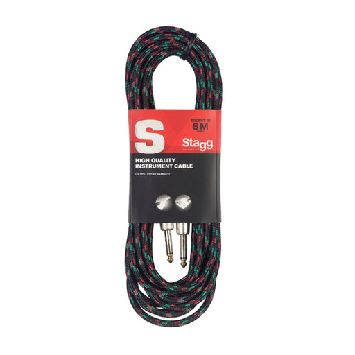 Stagg SGC6VT BK 6M/20FT Vintweed Cable-Black - Fair Deal Music