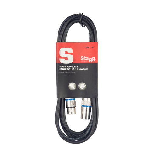 Stagg SMC6 BL Microphone cable, XLR/XLR (m/f), 6 m (20'), blue - Fair Deal Music