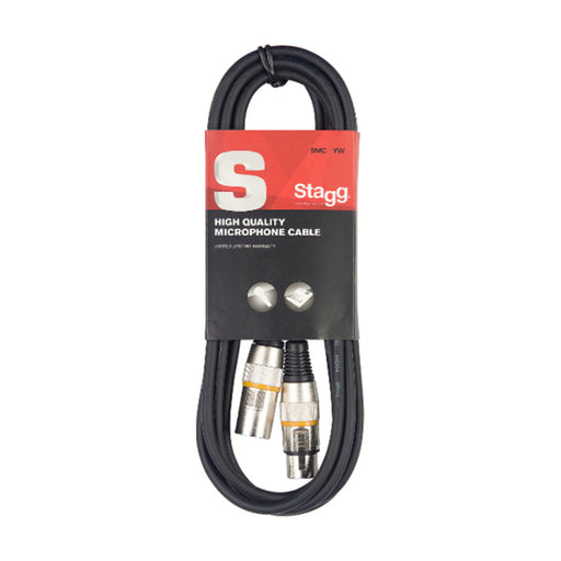 Stagg SMC6 YW Microphone cable, XLR/XLR (m/f), 6 m (20'), yellow ring - Fair Deal Music